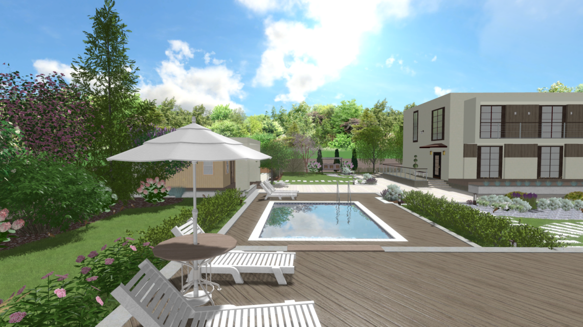 Проектирование и 3D визуализация сада в Realtime Landscaping Architect